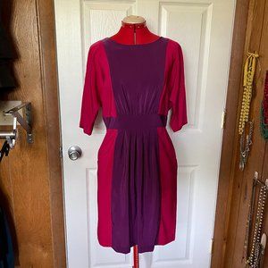 Gabby Skye colorblock dress with pockets